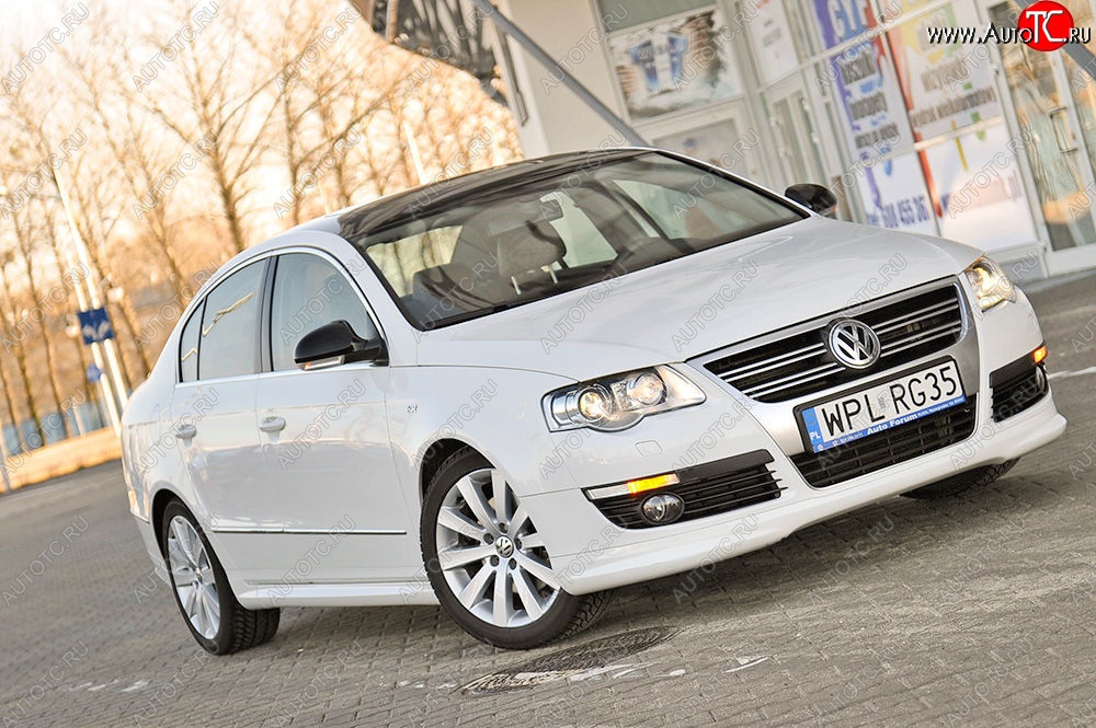 3 449 р. Накладка на передний бампер R-Line Volkswagen Passat B6 седан (2005-2011)  с доставкой в г. Набережные‑Челны