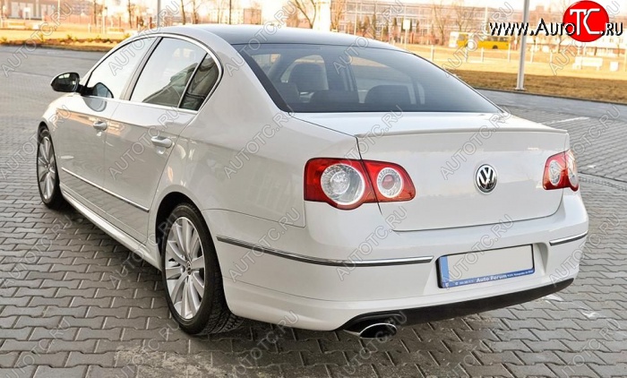 3 449 р. Лип спойлер R-LINE STYLE Volkswagen Passat B6 седан (2005-2011) (Неокрашенный)  с доставкой в г. Набережные‑Челны