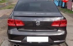 4 649 р. Лип спойлер Sport Volkswagen Passat B7 седан (2010-2015) (Неокрашенный)  с доставкой в г. Набережные‑Челны. Увеличить фотографию 2