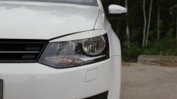 869 р. Реснички RA на фары Volkswagen Polo 5 хэтчбек дорестайлинг (2009-2015) (Неокрашенные)  с доставкой в г. Набережные‑Челны. Увеличить фотографию 2