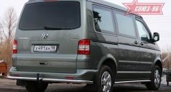 Защита заднего бампера Souz-96 (d60) Volkswagen Transporter T5 дорестайлинг (2003-2009)