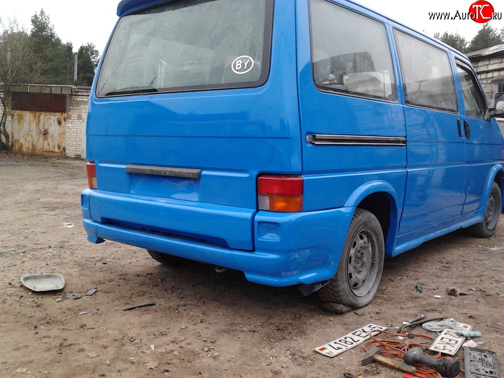 8 899 р. Задний бампер Luxe Volkswagen Transporter T4 рестайлинг (1996-2003)  с доставкой в г. Набережные‑Челны