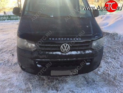 999 р. Дефлектор капота Russtal (вариант Б) Volkswagen Transporter T5 рестайлинг (2009-2015)  с доставкой в г. Набережные‑Челны