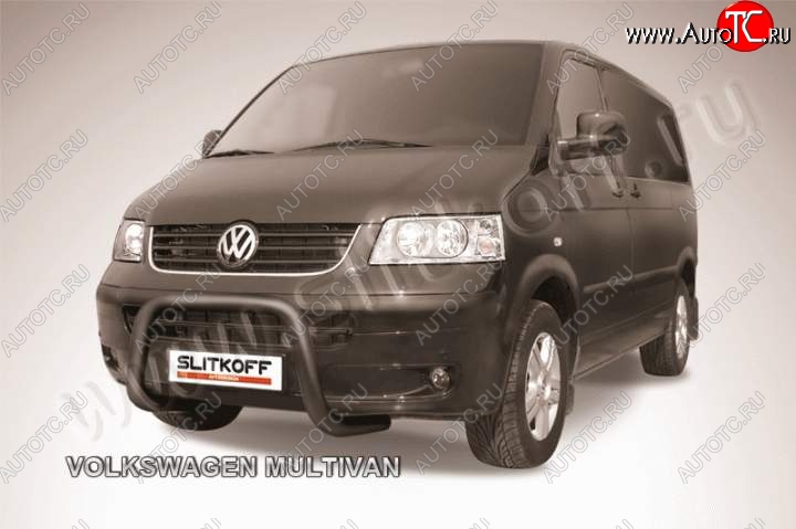 22 999 р. Кенгурятник d57 низкий мини  Volkswagen Transporter  T5 (2003-2009) дорестайлинг (Цвет: серебристый)  с доставкой в г. Набережные‑Челны