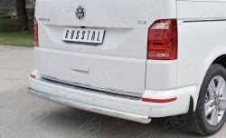 17 499 р. Защита заднего бампера (Ø63 мм, нержавейка, длинная база) SLITKOFF  Volkswagen Caravelle  T6 - Transporter  T6  с доставкой в г. Набережные‑Челны. Увеличить фотографию 3