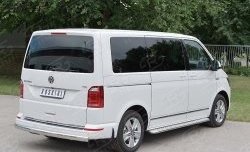 16 699 р. Защита заднего бампера (Ø75x42 мм, нержавейка, длинная база) Russtal Volkswagen Caravelle T6 дорестайлинг (2015-2019)  с доставкой в г. Набережные‑Челны. Увеличить фотографию 3