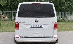 16 699 р. Защита заднего бампера (Ø75x42 мм, нержавейка, длинная база) Russtal Volkswagen Caravelle T6 дорестайлинг (2015-2019)  с доставкой в г. Набережные‑Челны. Увеличить фотографию 4