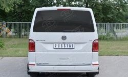 15 999 р. Защита заднего бампера (Ø42 мм, нержавейка, короткая база) SLITKOFF Volkswagen Multivan T6 дорестайлинг (2016-2019)  с доставкой в г. Набережные‑Челны. Увеличить фотографию 2