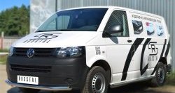 15 799 р. Одинарная защита переднего бампера диаметром 63 мм SLITKOFF Volkswagen Transporter T5 рестайлинг (2009-2015)  с доставкой в г. Набережные‑Челны. Увеличить фотографию 4