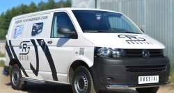 15 899 р. Широкая защита порогов SLITKOFF  Volkswagen Transporter  T6 (2015-2019) дорестайлинг  с доставкой в г. Набережные‑Челны. Увеличить фотографию 3