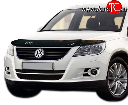 3 199 р. Дефлектор капота NovLine  Volkswagen Tiguan  NF (2006-2011) дорестайлинг  с доставкой в г. Набережные‑Челны