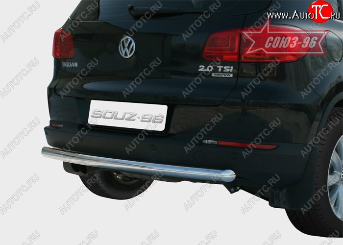 10 574 р. Защита заднего бампера Souz-96 (d60) Volkswagen Tiguan NF дорестайлинг (2006-2011)  с доставкой в г. Набережные‑Челны