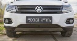 1 639 р. Защитная сетка решетки переднего бампера (Track & Field) РА  Volkswagen Tiguan  NF (2011-2017) рестайлинг  с доставкой в г. Набережные‑Челны. Увеличить фотографию 2