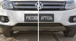 1 639 р. Защитная сетка решетки переднего бампера (Track & Field) РА  Volkswagen Tiguan  NF (2011-2017) рестайлинг  с доставкой в г. Набережные‑Челны. Увеличить фотографию 4