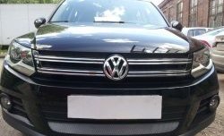 Сетка на бампер Sport&Style Russtal (хром) Volkswagen (Волксваген) Tiguan (Тигуан)  NF (2011-2017) NF рестайлинг