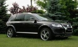 9 649 р. Накладки на колёсные арки CT Volkswagen Touareg GP дорестайлинг (2002-2007) (Неокрашенные)  с доставкой в г. Набережные‑Челны. Увеличить фотографию 2