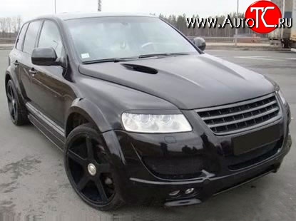 37 849 р. Пластиковый капот Techart Magnum Style 7L Volkswagen Touareg GP рестайлинг (2006-2010) (Неокрашенный)  с доставкой в г. Набережные‑Челны