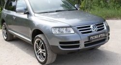 999 р. Реснички на фары RA Volkswagen Touareg GP дорестайлинг (2002-2007) (Неокрашенные)  с доставкой в г. Набережные‑Челны. Увеличить фотографию 6