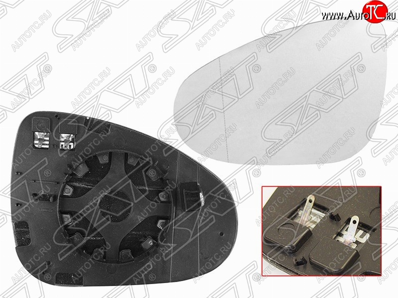 1 499 р. Правый зеркальный элемент зеркала заднего вида SAT (с подогревом) Volkswagen Touareg NF рестайлинг (2014-2018)  с доставкой в г. Набережные‑Челны