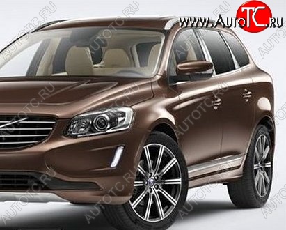 26 999 р. Накладки на стойки дверей СТ Volvo XC60 (2017-2022) (Неокрашенные)  с доставкой в г. Набережные‑Челны