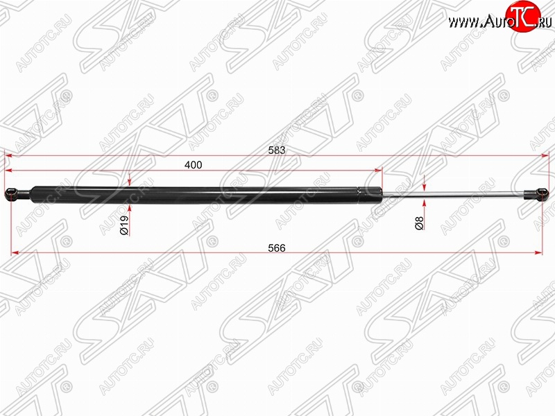 789 р. Газовый упор крышки багажника SAT  Volvo XC60 (2008-2022)  дорестайлинг,  рестайлинг  с доставкой в г. Набережные‑Челны