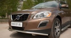 16 899 р. Одинарная защита переднего бампера диаметром 42 мм SLITKOFF  Volvo XC60 (2008-2013)  дорестайлинг  с доставкой в г. Набережные‑Челны. Увеличить фотографию 2