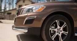 16 499 р. Одинарная защита переднего бампера диаметром 63 мм SLITKOFF Volvo XC60  дорестайлинг (2008-2013)  с доставкой в г. Набережные‑Челны. Увеличить фотографию 3