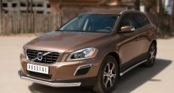 16 499 р. Одинарная защита переднего бампера диаметром 63 мм SLITKOFF Volvo XC60  дорестайлинг (2008-2013)  с доставкой в г. Набережные‑Челны. Увеличить фотографию 4