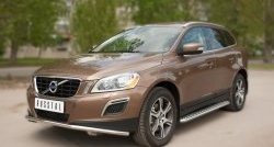 26 999 р. Широкая защита порогов SLITKOFF Volvo XC60  рестайлинг (2013-2017)  с доставкой в г. Набережные‑Челны. Увеличить фотографию 2