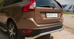 17 749 р. Защита заднего бампера (Ø63 мм волна, нержавейка) SLITKOFF  Volvo XC60 (2008-2013)  дорестайлинг  с доставкой в г. Набережные‑Челны. Увеличить фотографию 6